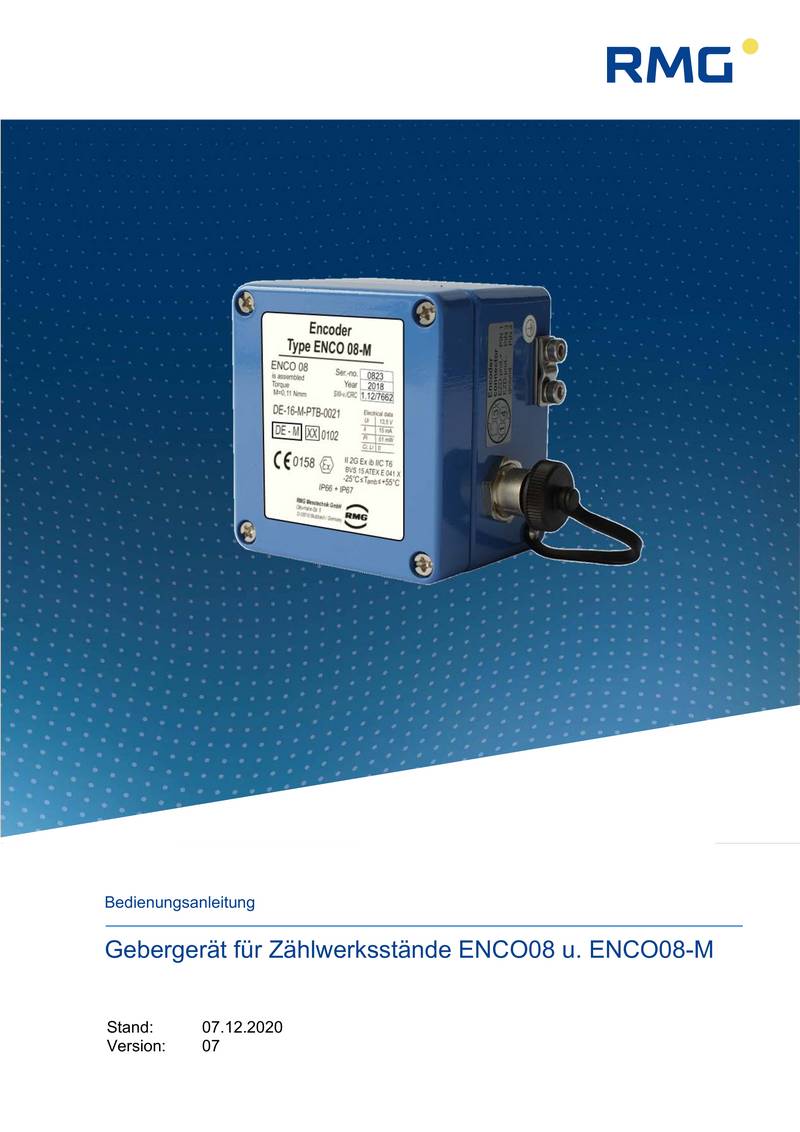 Produktinformationen Enco 08 Rmg Messtechnik Gmbh 7805